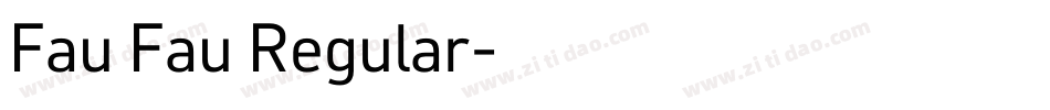 Fau Fau Regular字体转换